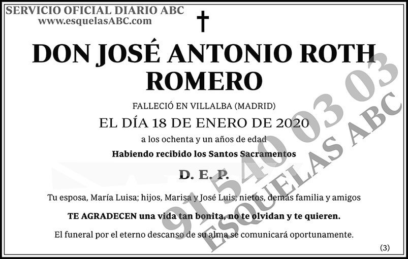 José Antonio Roth Romero