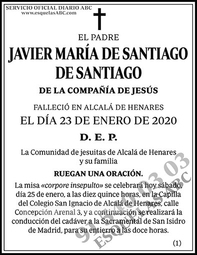 Javier María de Santiago de Santiago