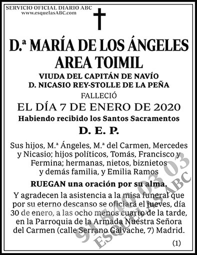 María de los Ángeles Area Toimil