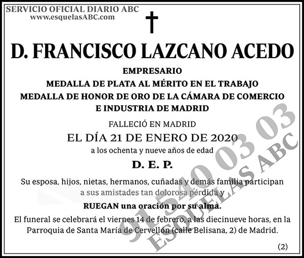 Francisco Lazcano Acedo
