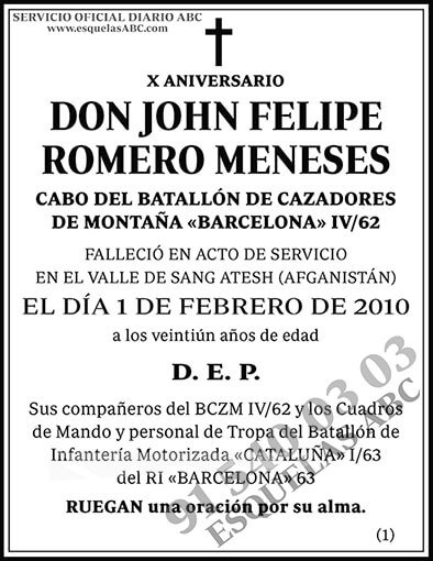 John Felipe Romero Meneses