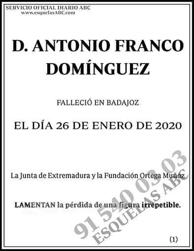 Antonio Franco Domínguez