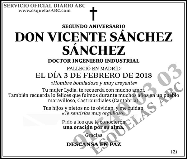 Vicente Sánchez Sánchez