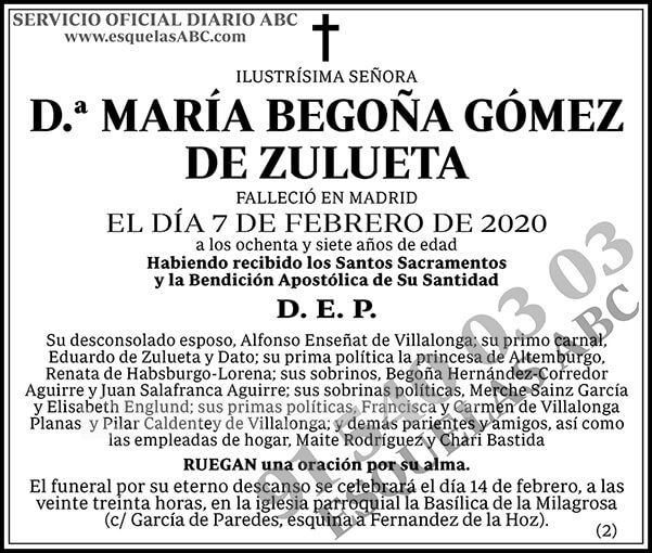María Begoña Gómez de Zulueta