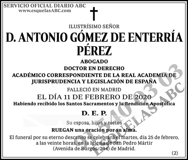 Antonio Gómez de Enterría Pérez