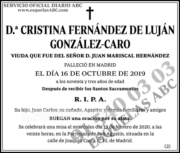 Cristina Fernández de Luján González-Caro