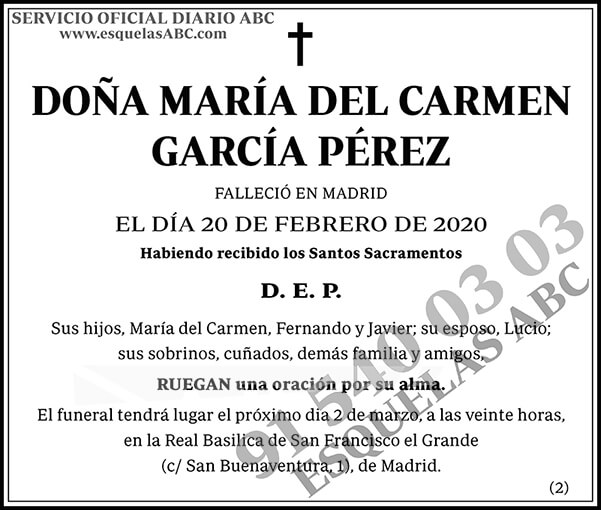 María del Carmen García Pérez