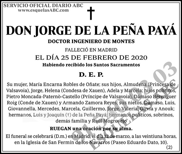 Jorge de la Peña Payá