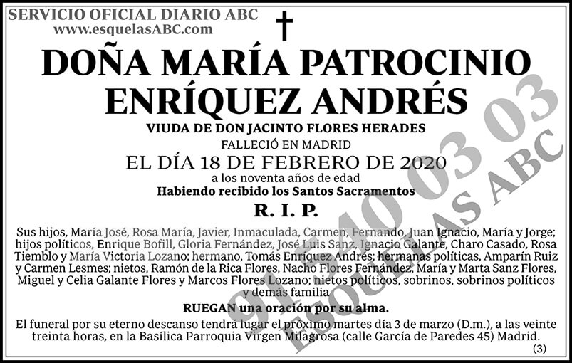 María Patrocinio Enríquez Andrés
