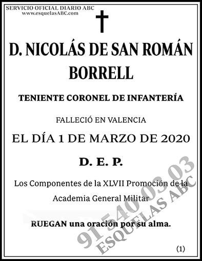 Nicolás de San Román Borrell