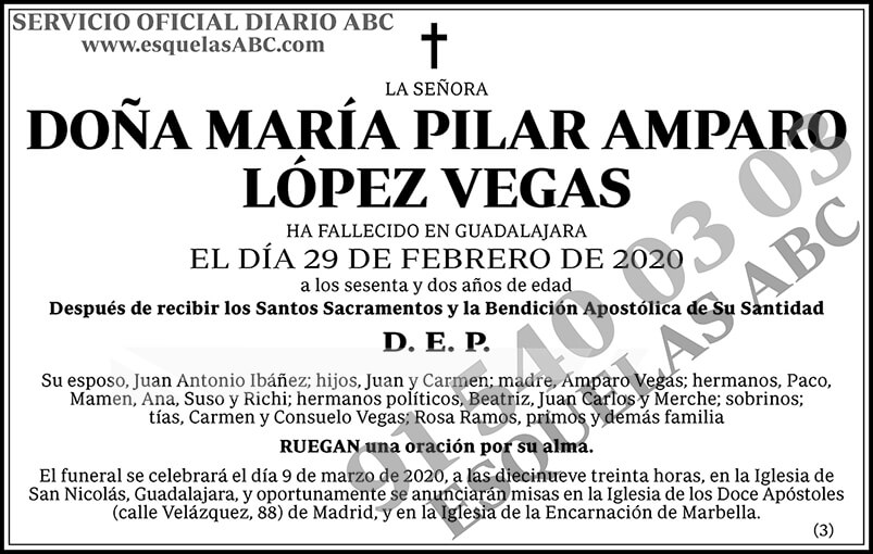 María Pilar Amparo López Vegas