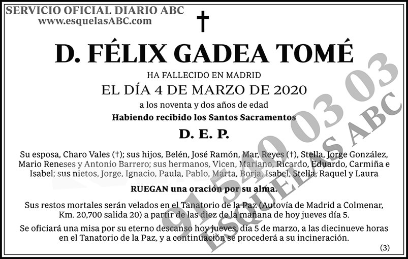 Félix Gadea Tomé