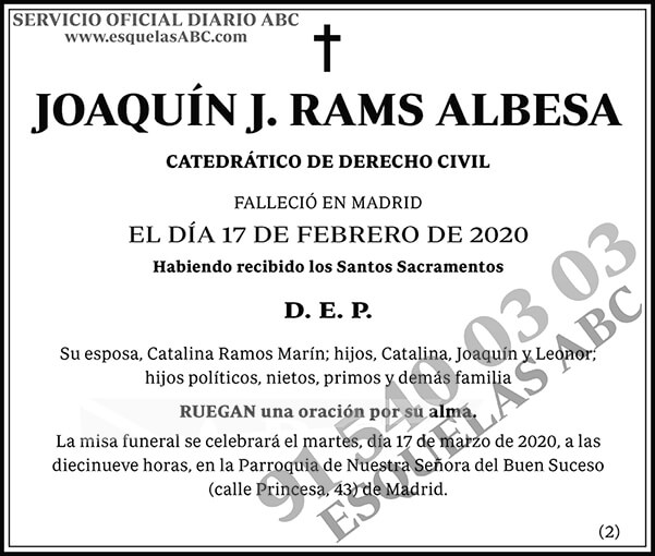 Joaquín J. Rams Albesa