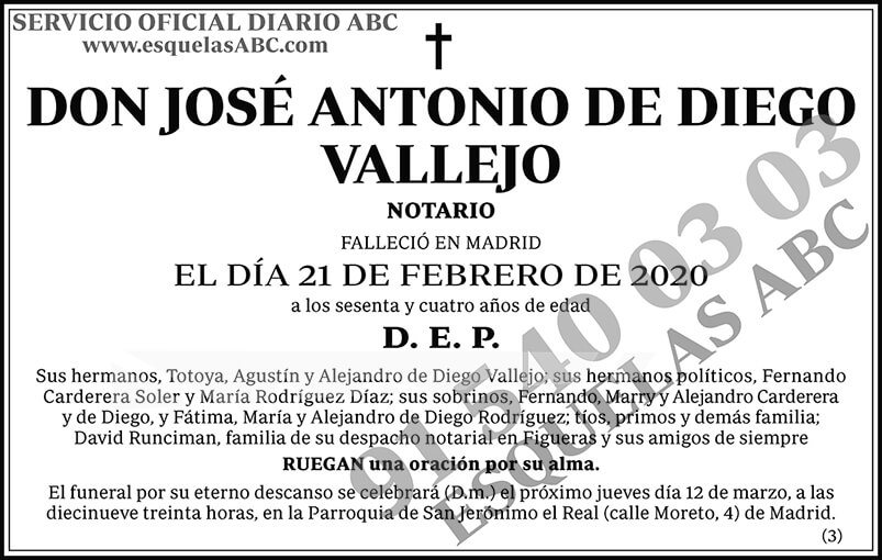 José Antonio de Diego Vallejo
