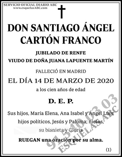 Santiago Ángel Cartón Franco