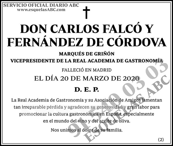 Carlos Falcó y Fernández de Córdova