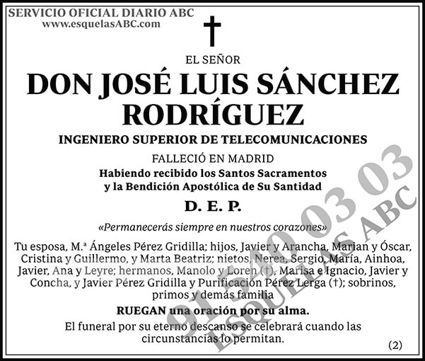José Luis Sánchez Rodríguez