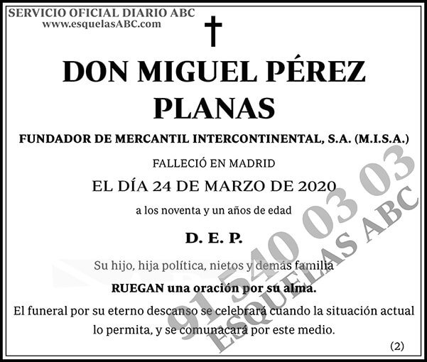 Miguel Pérez Planas