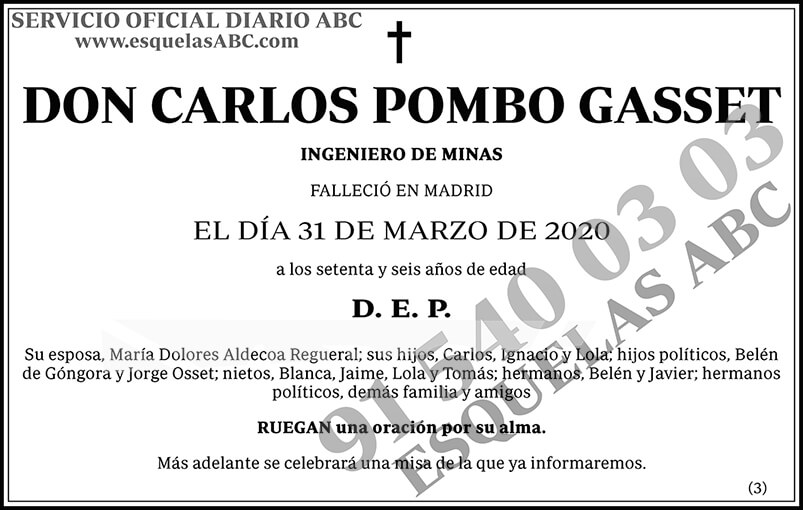Carlos Pombo Gasset