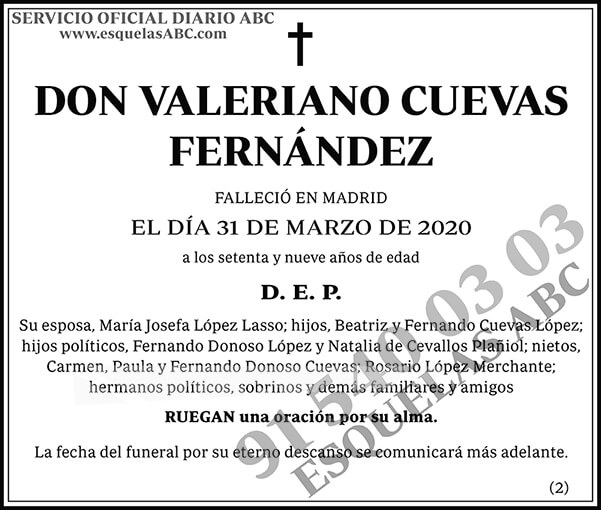 Valeriano Cuevas Fernández