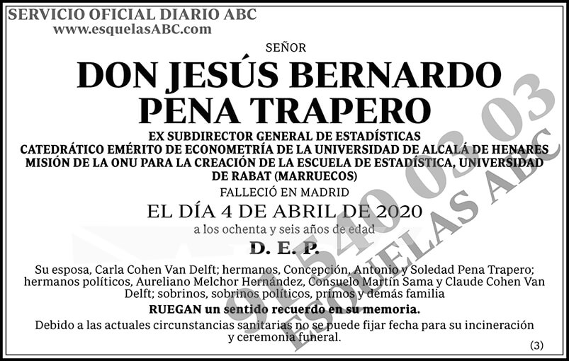 Jesús Bernardo Pena Trapero