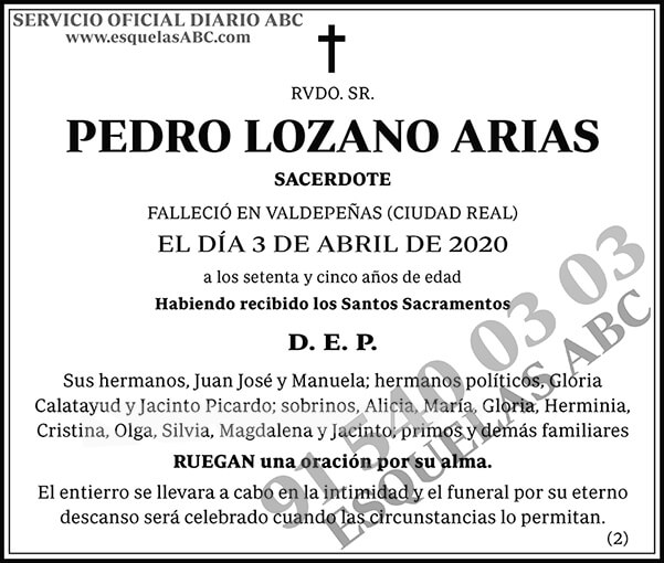 Pedro Lozano Arias