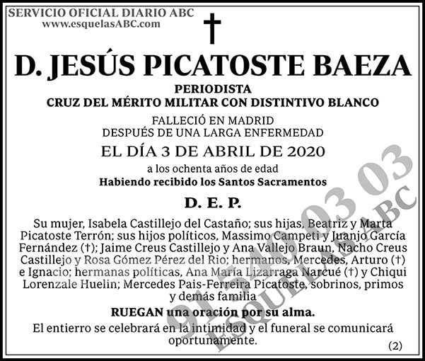Jesús Picatoste Baeza