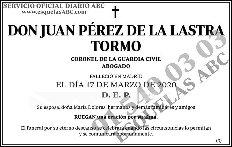 Juan Pérez de la Lastra Tormo