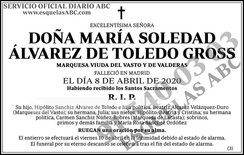 María Soledad Álvarez de Toledo Gross
