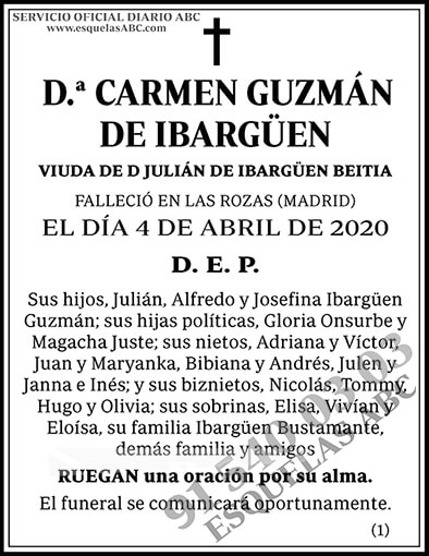 Carmen Guzmán de Ibargüen