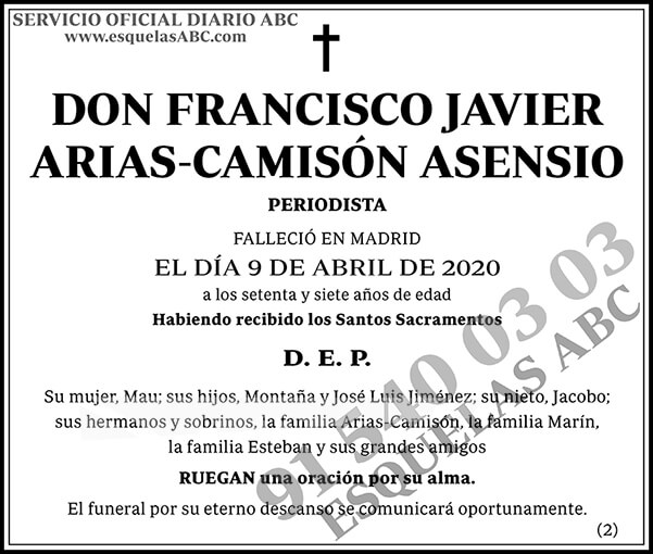 Francisco Javier Arias-Camisón Asensio