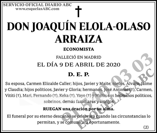 Joaquín Elola-Olaso Arraiza