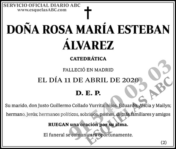 Rosa María Esteban Álvarez