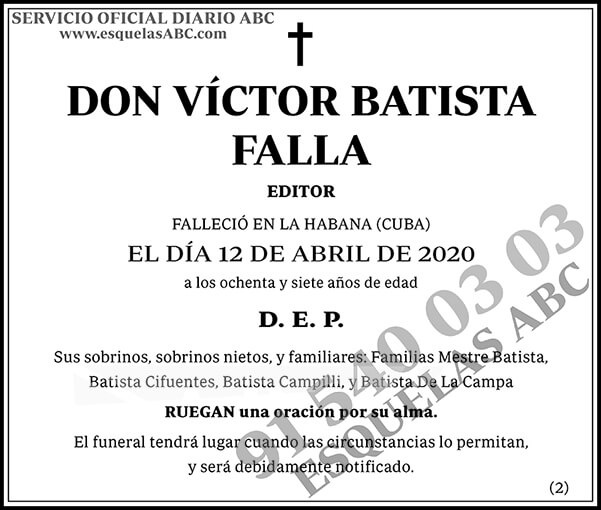 Víctor Batista Falla