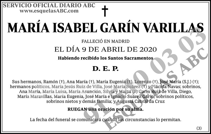 María Isabel Garín Varillas