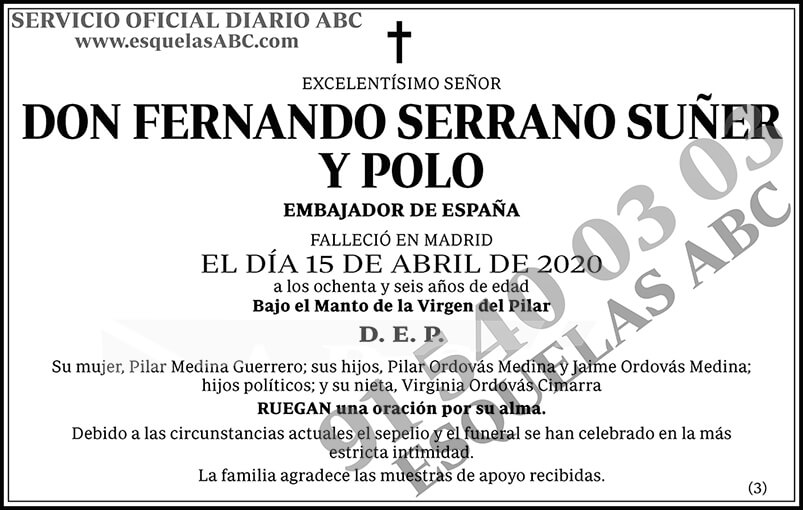 Fernando Serrano Suñer y Polo