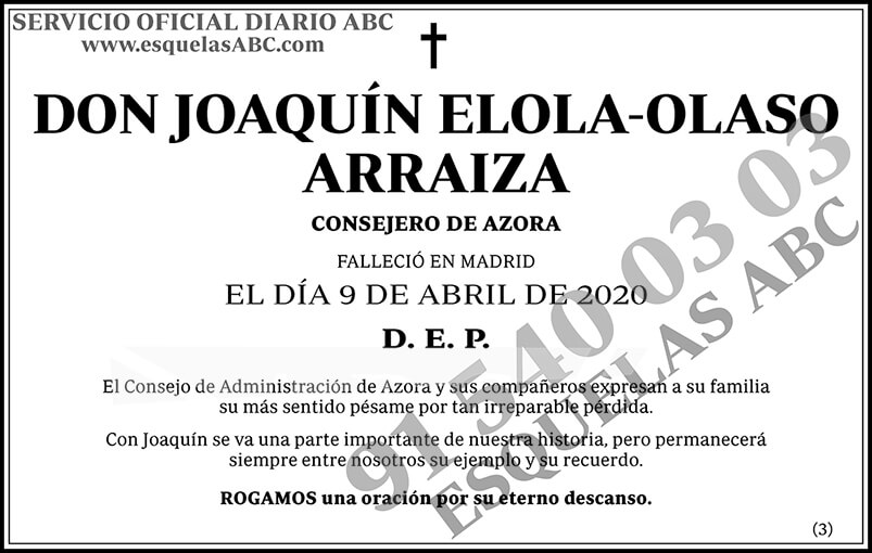 Joaquín Elola-Olaso Arraiza