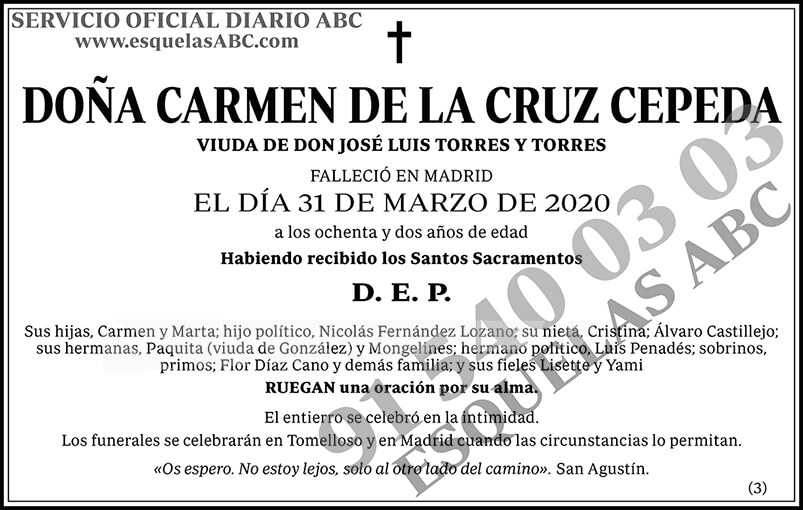 Carmen de la Cruz Cepeda