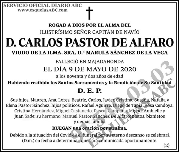 Carlos Pastor de Alfaro