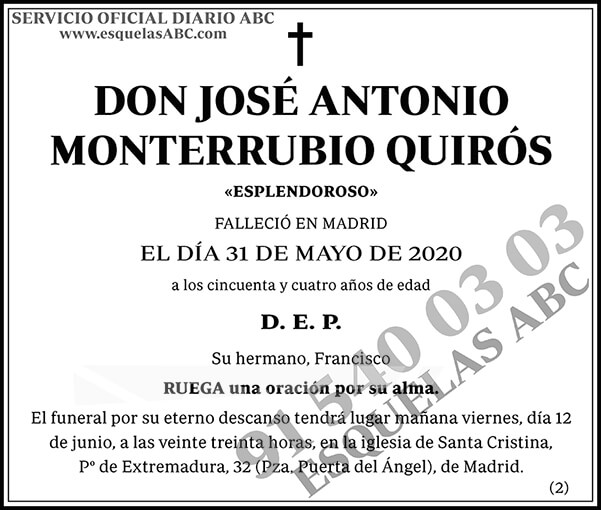 José Antonio Monterrubios Quirós