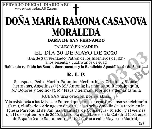 María Ramona Casanova Moraleda