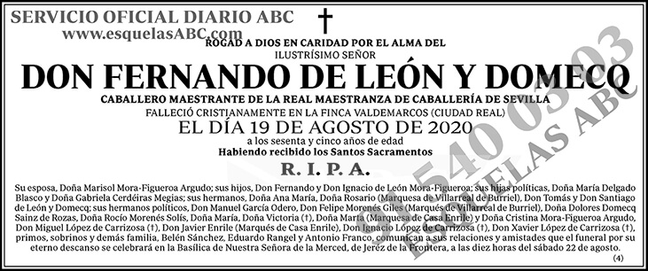 Fernando de León y Domecq