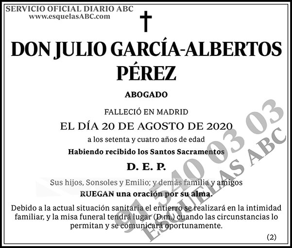 Julio García-Albertos Pérez