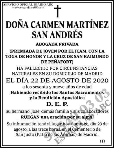 Carmen Martínez San Andrés