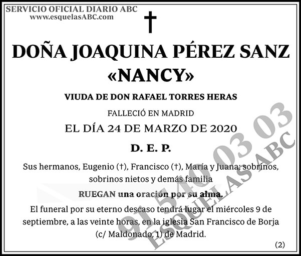 Joaquina Pérez Sanz