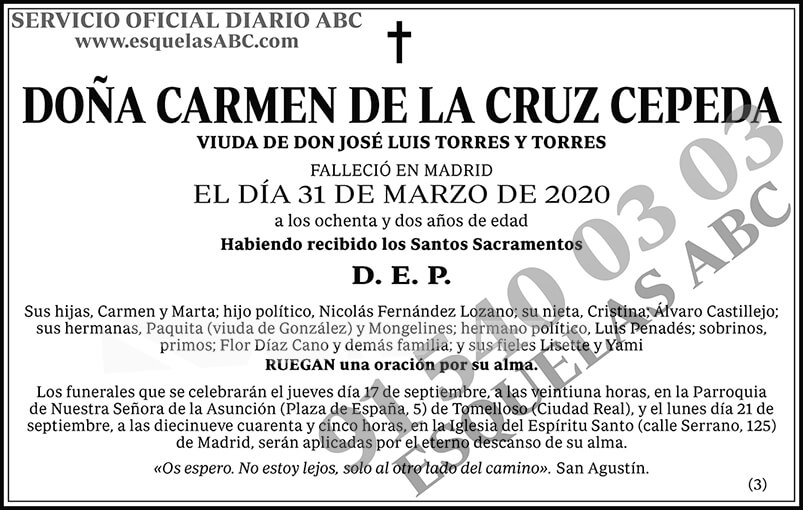 Carmen de la Cruz Cepeda