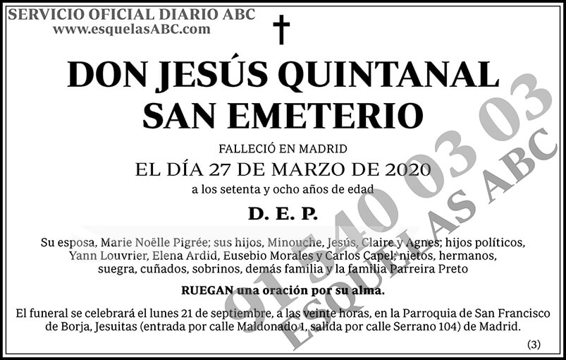 Jesús Quintanal San Emeterio