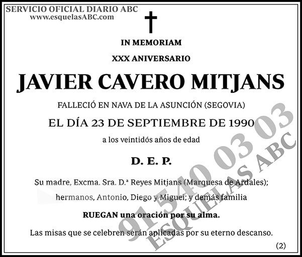 Javier Cavero Mitjans