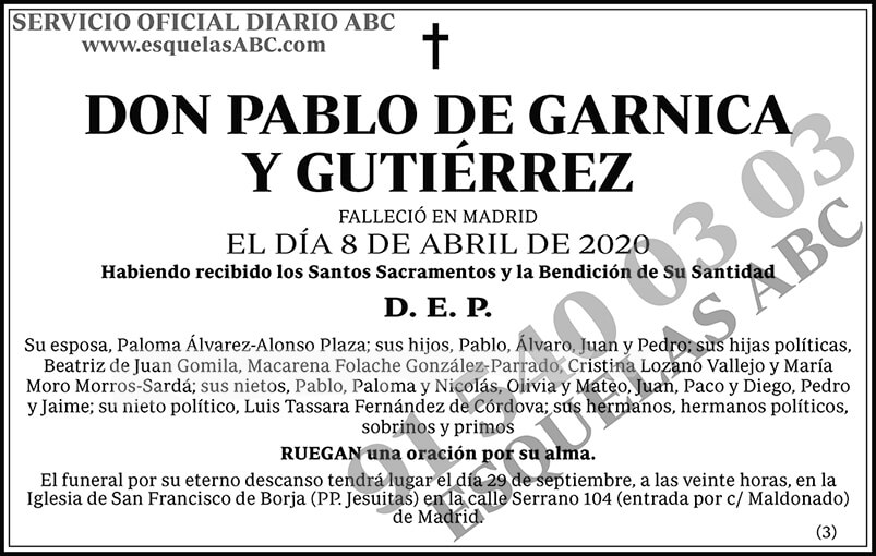 Pablo de Garnica y Guitérrez