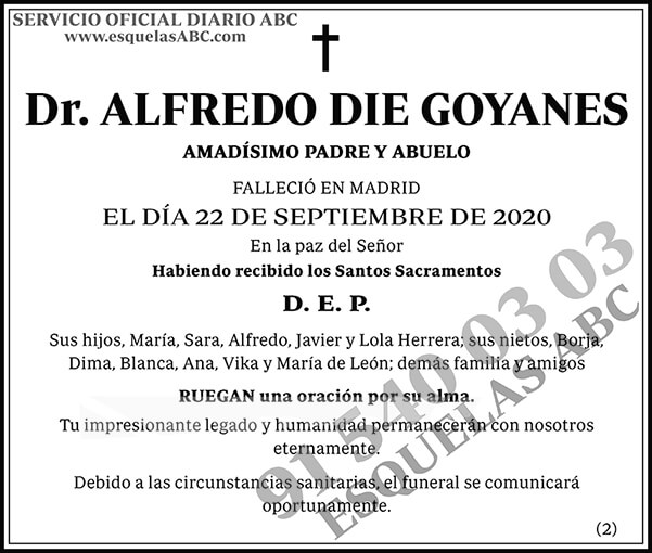 Alfredo Die Goyanes